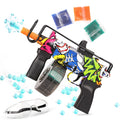 Yimore Toys Gel Ball Blaster Automatic Splatter Balls Gun with 15,000 aqua Beads for Out Door Activity , Backyard Games for Kids&Adult Ages 12+