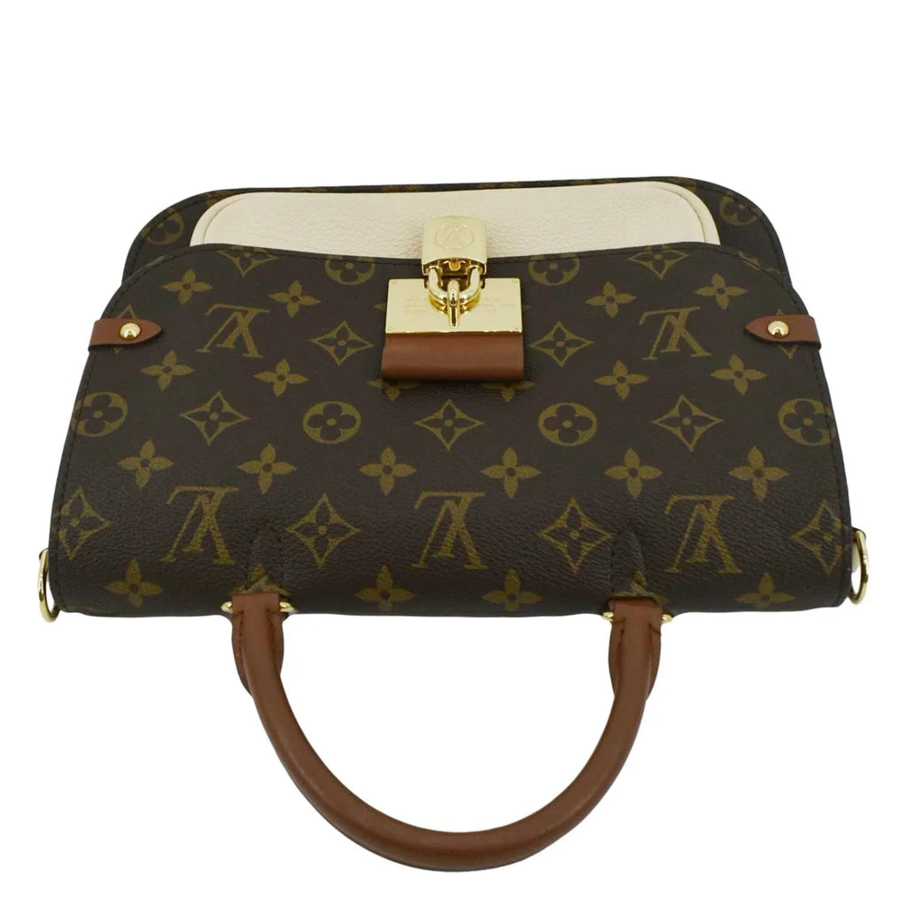 Pre-owned LOUIS VUITTON Vaugirard Monogram Canvas Shoulder Bag Creme