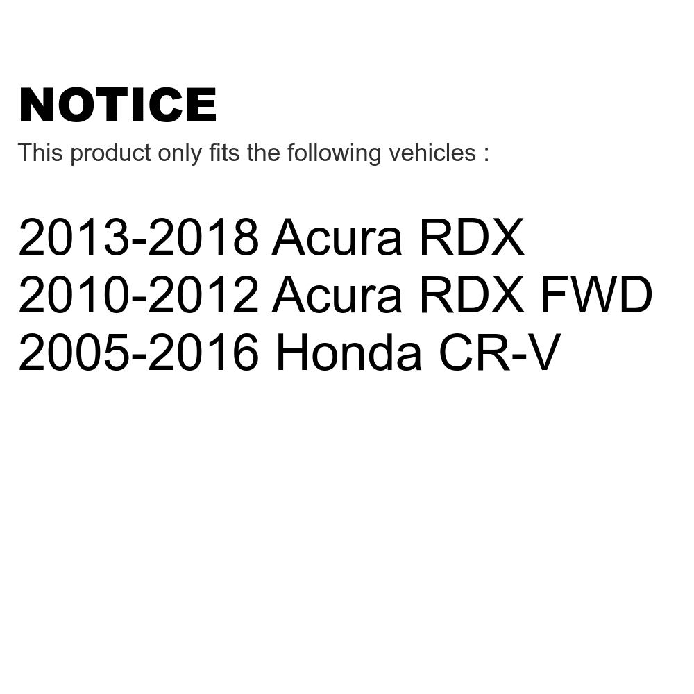 Transit Auto - Rear Disc Brake Rotors And Semi-Metallic Pads Kit For Honda CR-V Acura RDX K8S-101813