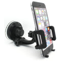 Car Mount Windshield Phone Holder Swivel Cradle Window Rotating Dock Suction Black D8 for Motorola Droid Turbo 2, Moto Z Droid Force Droid -  Galaxy J3 J5 J7, Note 4 5, S5 S6 Edge Edge+ S7