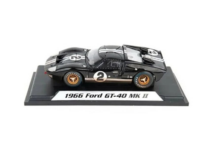 1966  GT-40 MK II #2 After Race (Dirty Version, Black - Shelby Collectibles SC431BK - 1/18 scale Diecast Model Toy Car