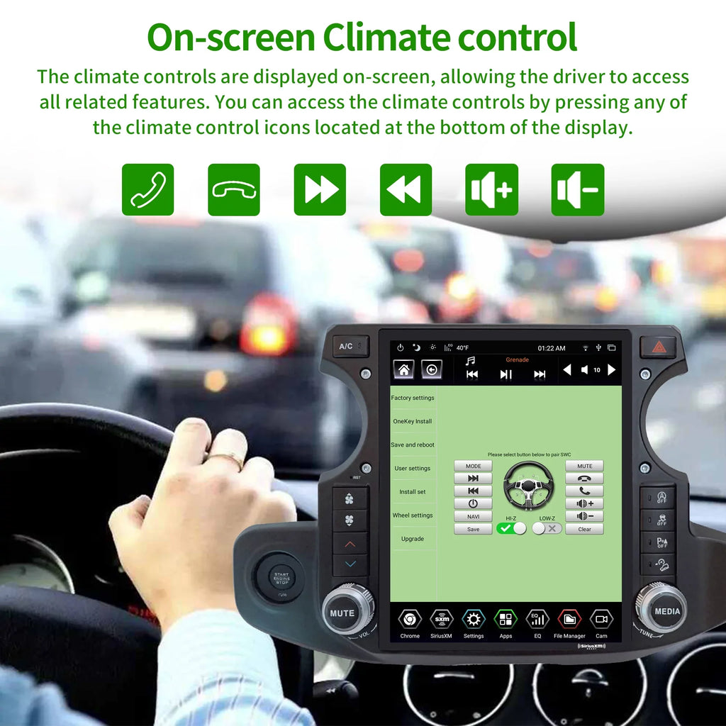 Linkswell Gen5 T-style 12.1 inch Car SirusXm Radio Stereo for Jeep Wrangler Gladiator 2018-2021 Touch Screen Car Navigator Android Truck Replacement GPS radio 4G+64G  Carplay Auto