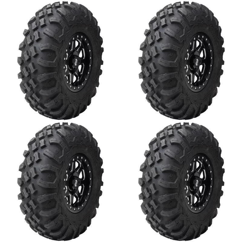 (4 Pack) Tusk Megabite Radial Tire 27x11-12 For POLARIS RZR 900 Trail Fox Edition 2020