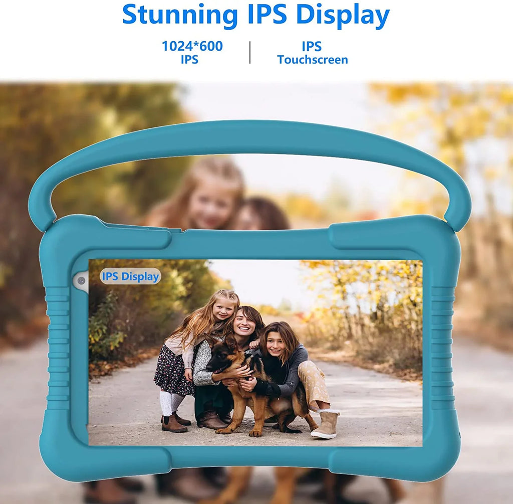 Kids Tablet 7 inch Tablet for Kids WiFi Kids Tablets 32G Android 11 2GB RAM Dual Camera Educational Games Parental Control, Toddler Tablet with Kids Software Pre-Installed Kid-Proof YouTube Netflix.