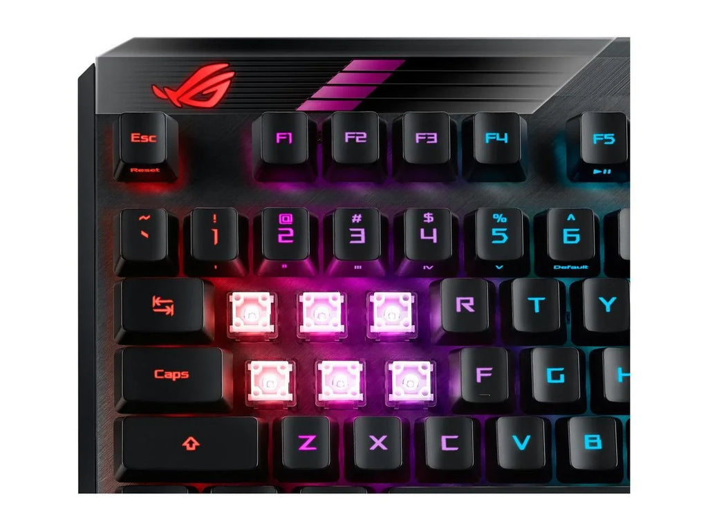 MA02 ROG Claymore II Wireless Modular Gaming Mechanical Keyboard with ROG RX Blue Switches, detachable numpad & wrist rest