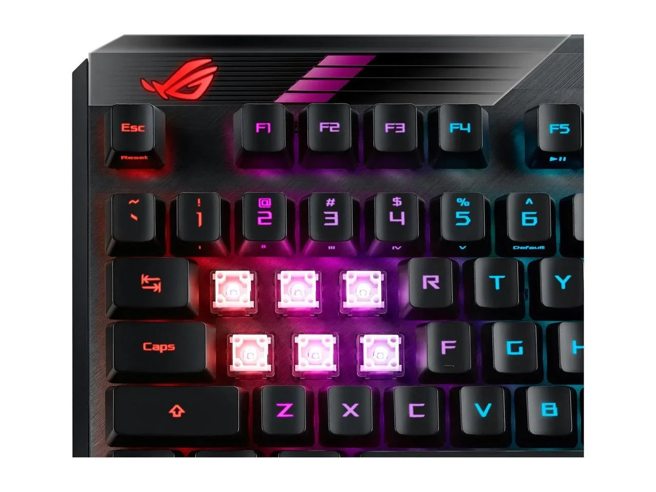 MA02 ROG Claymore II Wireless Modular Gaming Mechanical Keyboard with ROG RX Blue Switches, detachable numpad & wrist rest