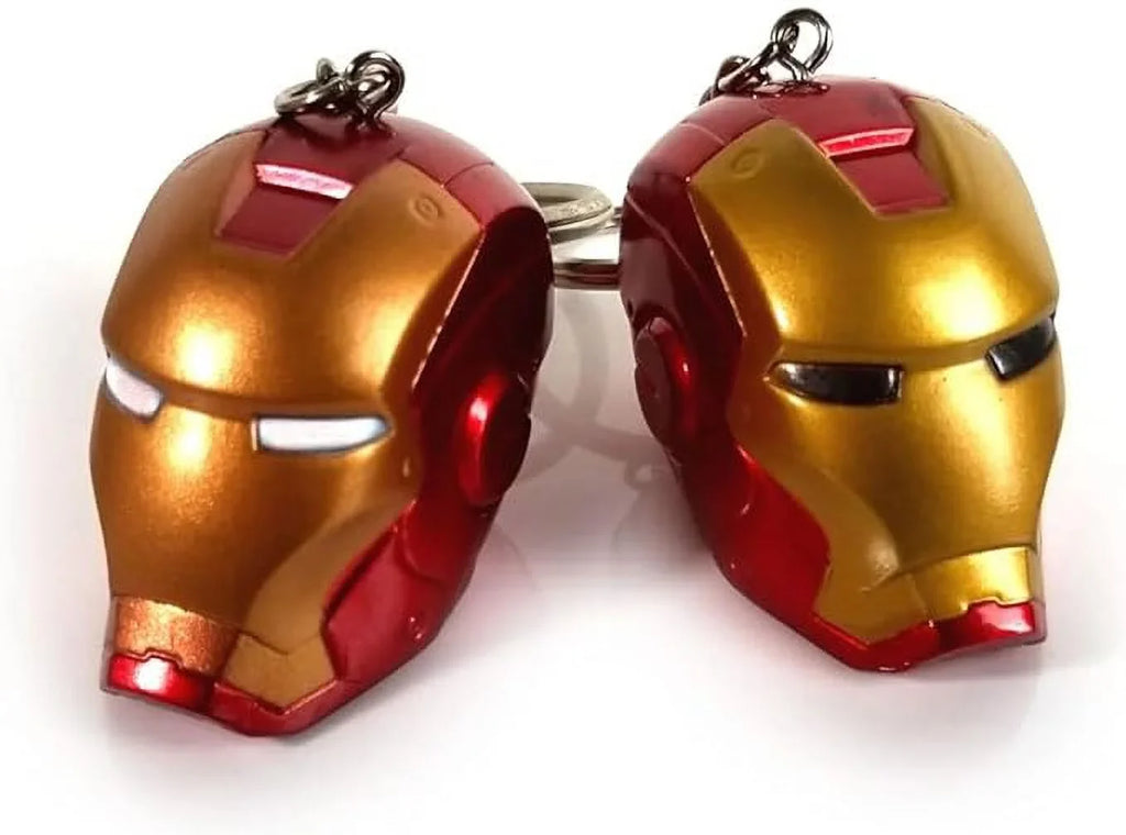 GFDay Superhero Iron Man Helmet Style Figure Keychain Key Ring