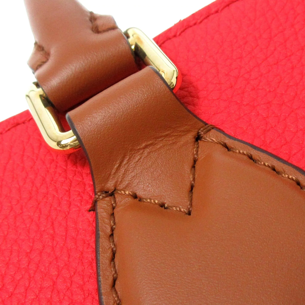Pre-Owned Authenticated Louis Vuitton Monogram Fold Tote PM Canvas Brown Satchel Unisex (Good)