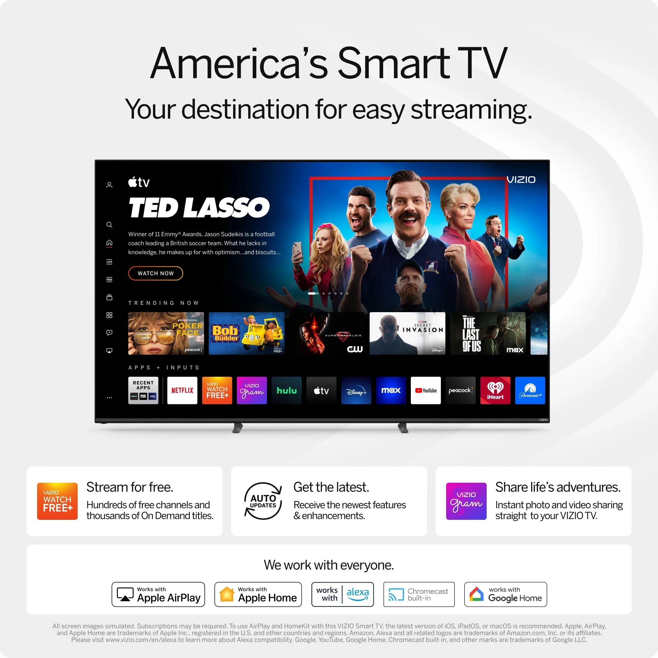 VIZIO 70" Class V-Series 4K LED HDR Smart TV NEW 2023 (Online Only) V705M-K03