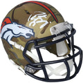 Peyton Manning Denver Broncos Autographed Riddell Camo Alternate Speed Mini Helmet