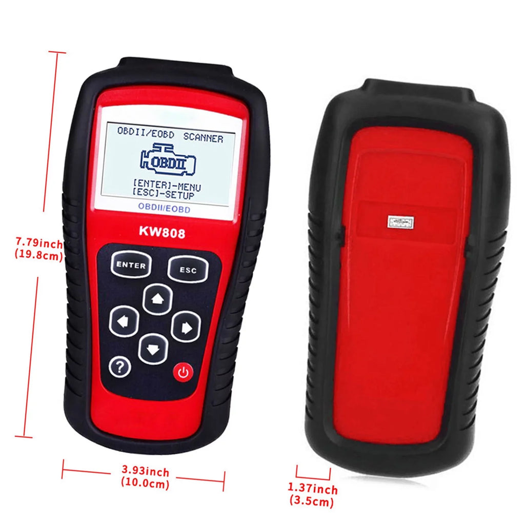 OBDII/EOBD Moobody Car Code Reader and Auto Scanner KW808, Detection Scanner for Automotive