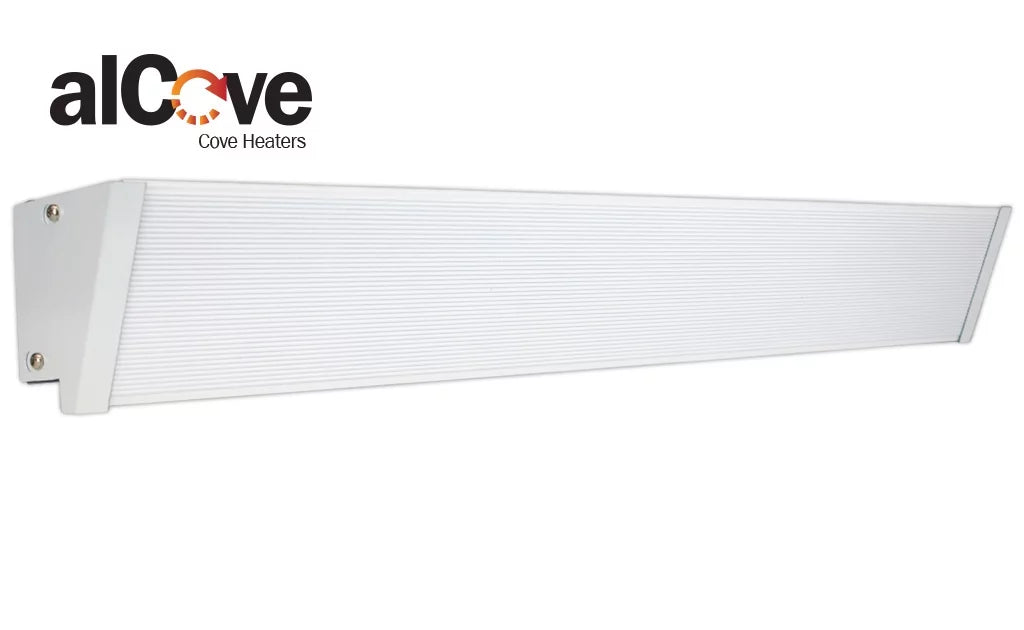 King Electric 83" / 935W / 240V Electric Cove Heater, White