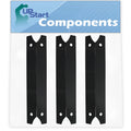 3-Pack BBQ Grill Heat Shield Plate Tent Replacement Parts for Charmglow 8107341W - appropriate Barbeque Porcelain Steel Flame Tamer, Flavorizer Bar, Vaporizer Bar, Burner wrap 17 3/4"