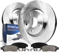 Detroit Axle - Front Brake Kit for 2009-2019  Corolla Matrix Pontiac Vibe, 2008-2014 Scion xD Replacement 2009 2010 2011 2012 2013 2014 Disc Brake Rotors Ceramic Brakes Pads