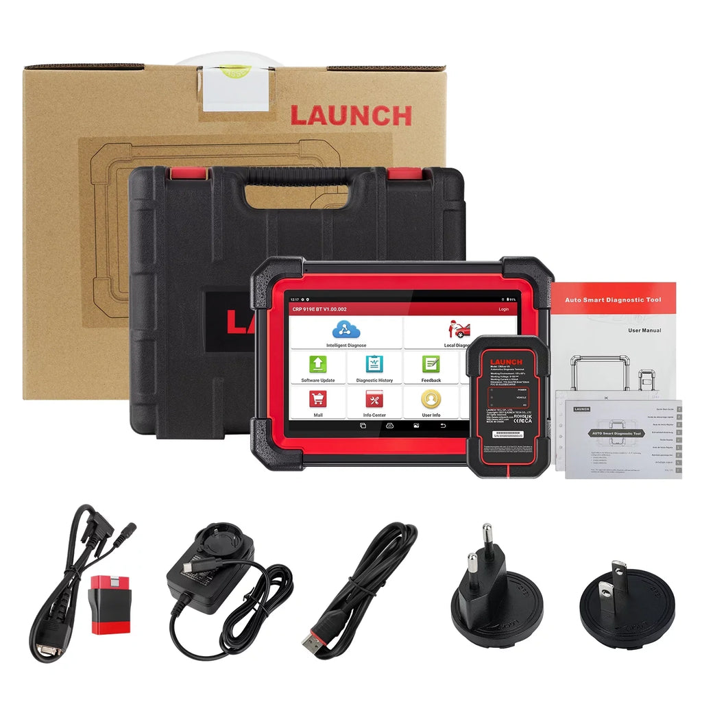 LAUNCH X431 Scanner CRP 919E BT 2024 OBD2 Diagnostic Scan Tool with Full System for All Vehicles,ECU Coding,Bi-Directional Control,CANFD DOIP,FCA AutoAuth