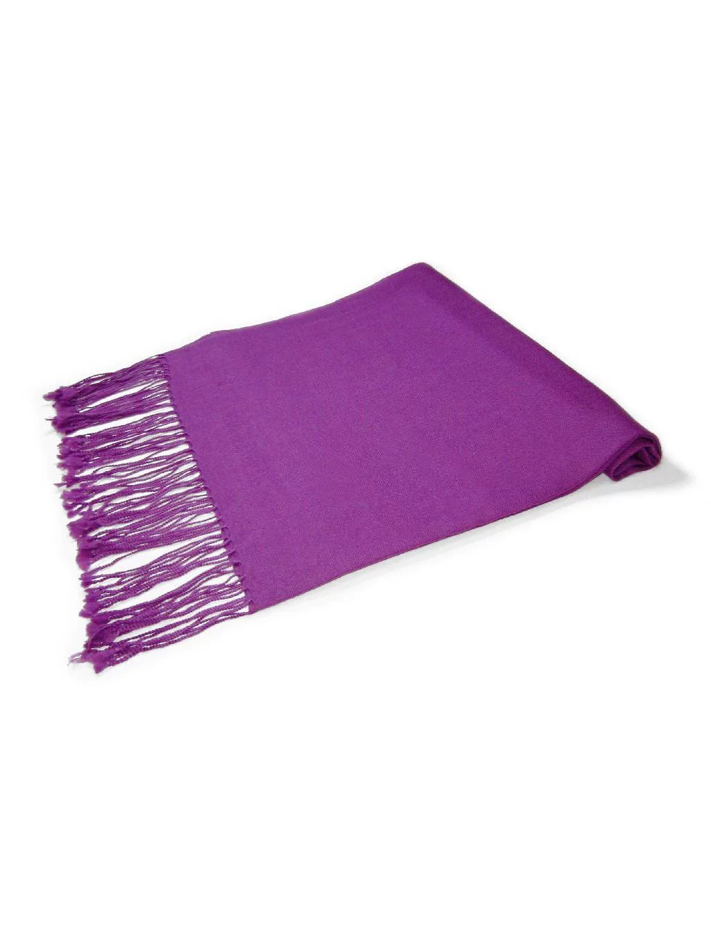 Biagio 100% Wool Pashmina Solid Scarf PURPLE INDIGO Color Womens Shawl Wrap