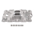 FGJQEFG Small Block Chevy SBC 305 327 350 400 1957-1986 Intake Manifold Dual Plane Aluminum
