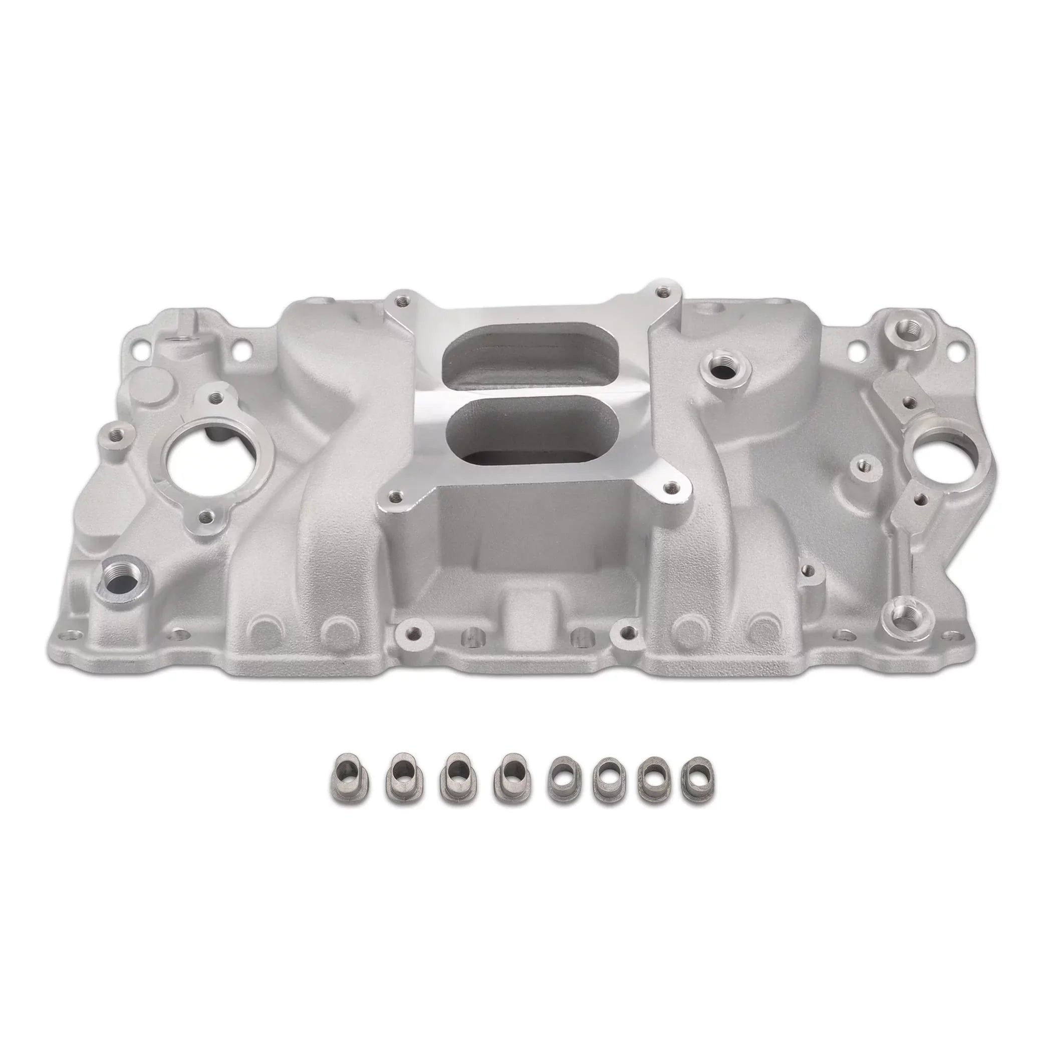 FGJQEFG Small Block Chevy SBC 305 327 350 400 1957-1986 Intake Manifold Dual Plane Aluminum