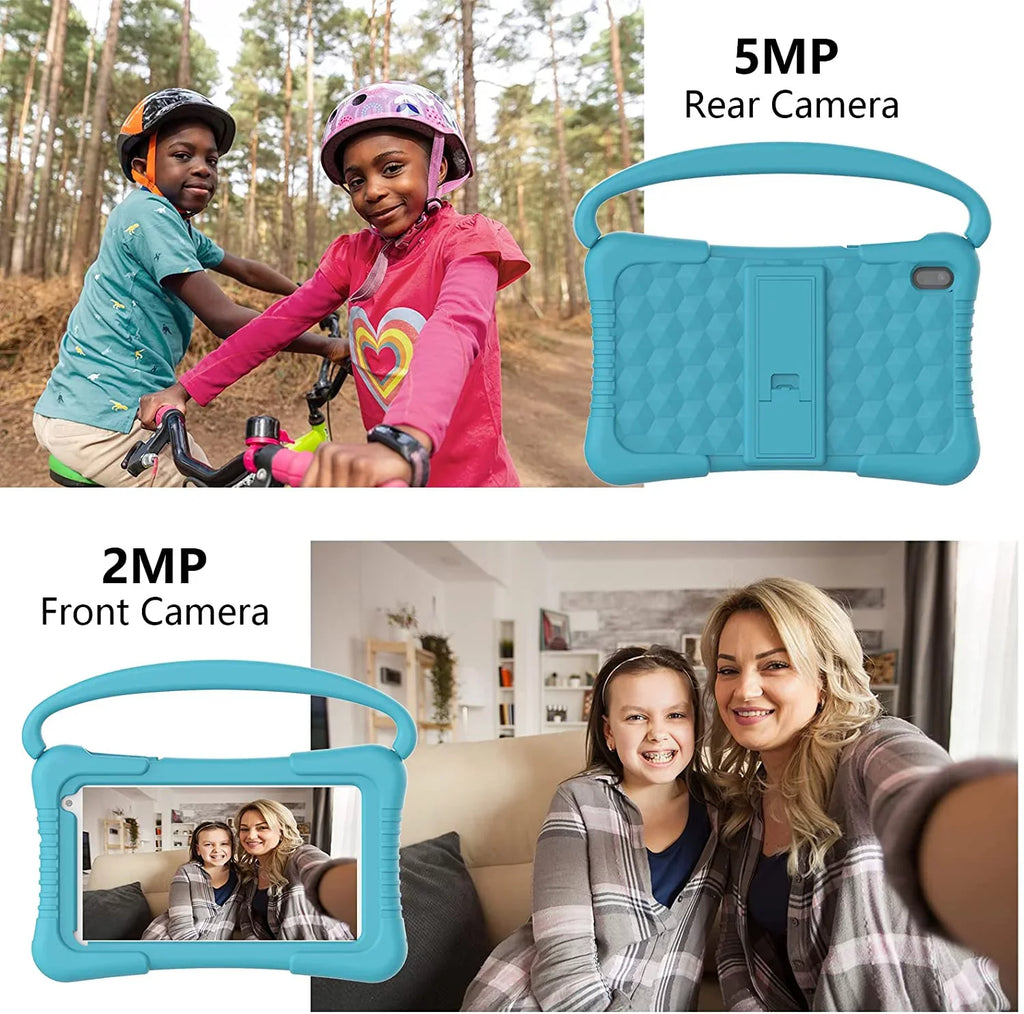 Kids Tablet 7 inch Tablet for Kids WiFi Kids Tablets 32G Android 11 2GB RAM Dual Camera Educational Games Parental Control, Toddler Tablet with Kids Software Pre-Installed Kid-Proof YouTube Netflix.