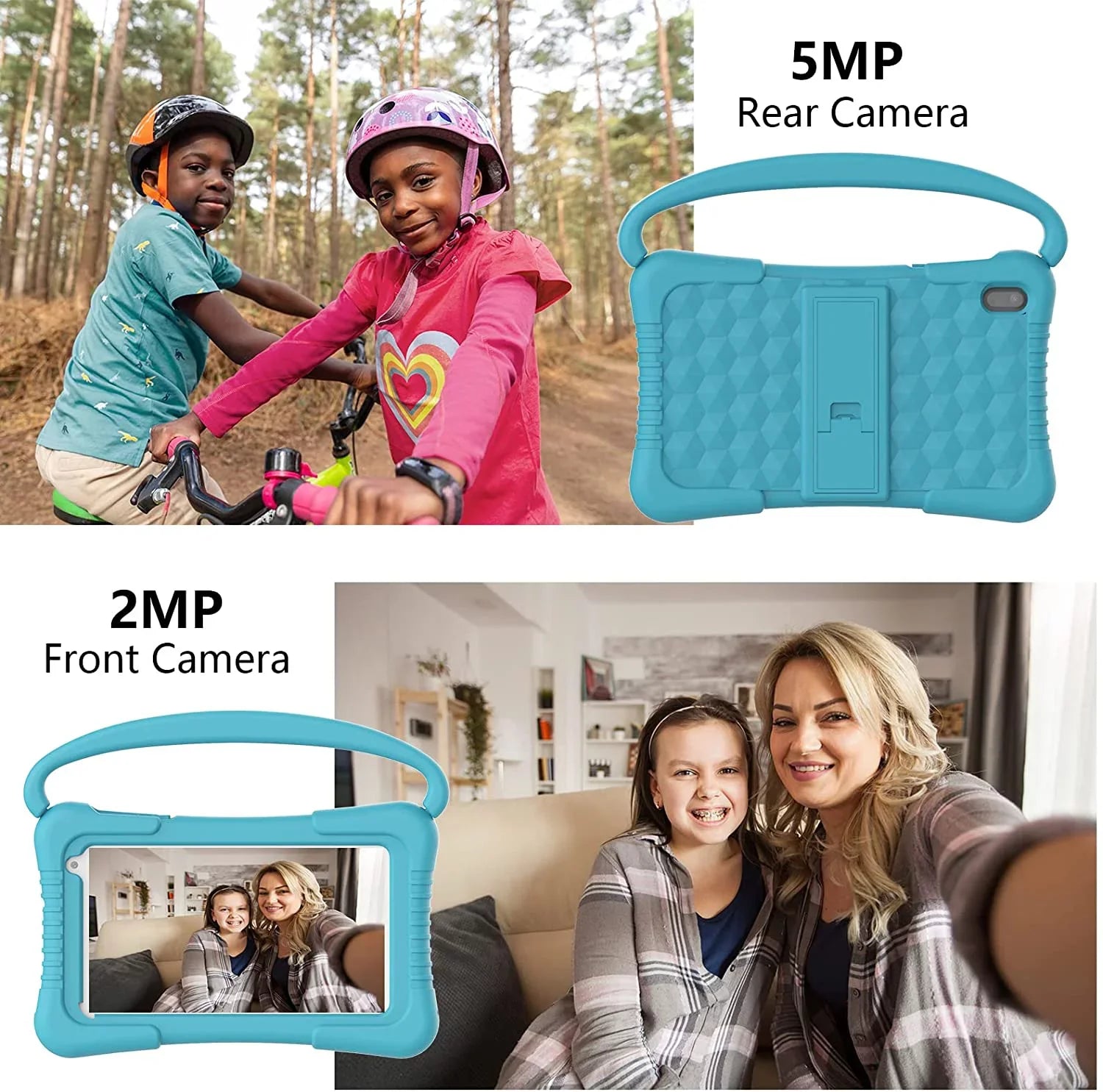Kids Tablet 7 inch Tablet for Kids WiFi Kids Tablets 32G Android 11 2GB RAM Dual Camera Educational Games Parental Control, Toddler Tablet with Kids Software Pre-Installed Kid-Proof YouTube Netflix.