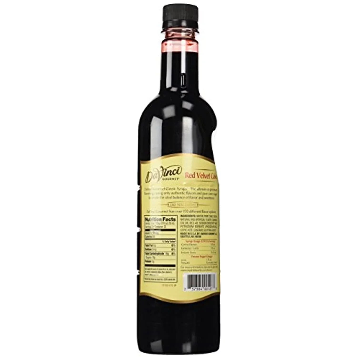 Davinci Gourmet Red Velvet Cake Syrup, 750 Ml Plastic Bottle