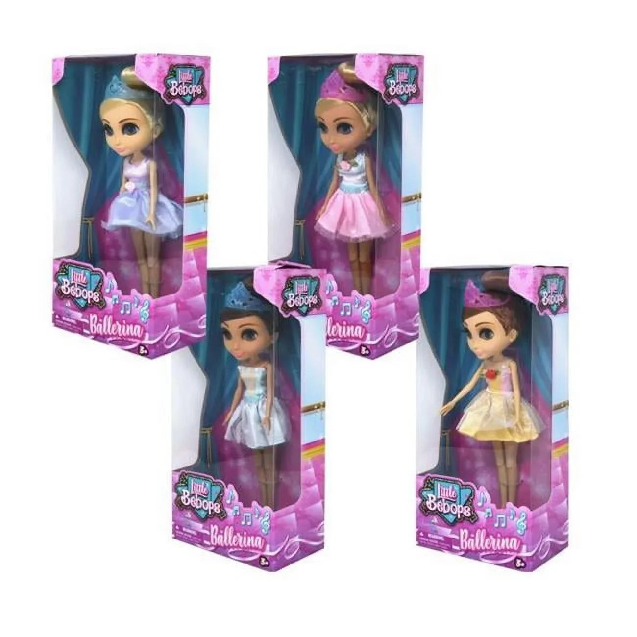 Doll Little Ballerina Bebops - Case of 48. DDI 2358786 10 in