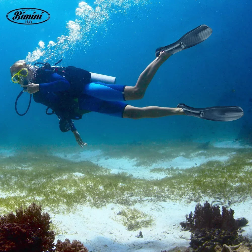 Bimini H2O Alcyon Snorkeling Fins Fully Adjustable fits 9 and half to 14
