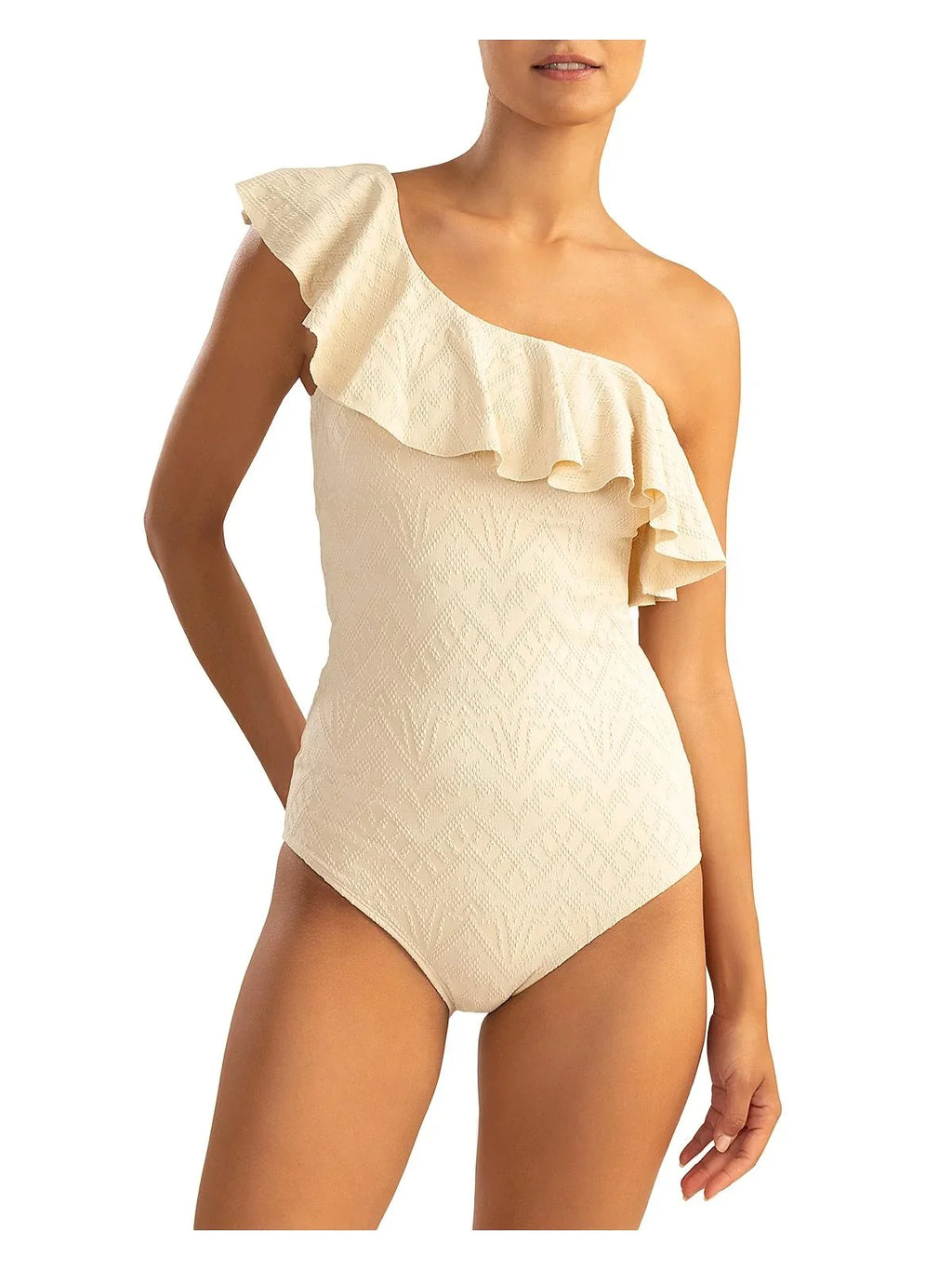 Shoshanna Womens Knit Polyester One-Piece Swimsuit