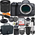 EOS R6 Mirrorless Digital Camera with RF 24-105mm STM Lens + Mount Adapter + SanDisk 128GB + ZeeTech Accessory Bundle