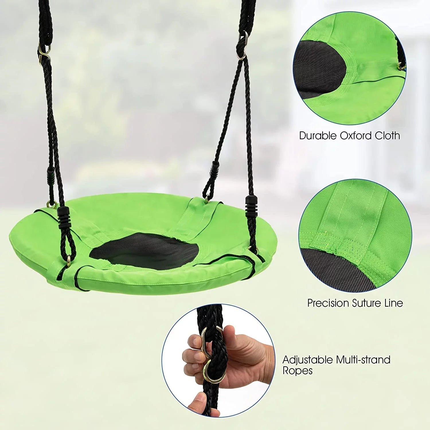 OLAKIDS Swing Sets for Backyard, 7 in 1 Outdoor A-Frame Heavy Duty Metal Swing Stand with Monkey Bar for Kids, 660LBS Playground Playset with Slide, 2 Swings, Glider, Trapeze Rings, Basketball Hoop