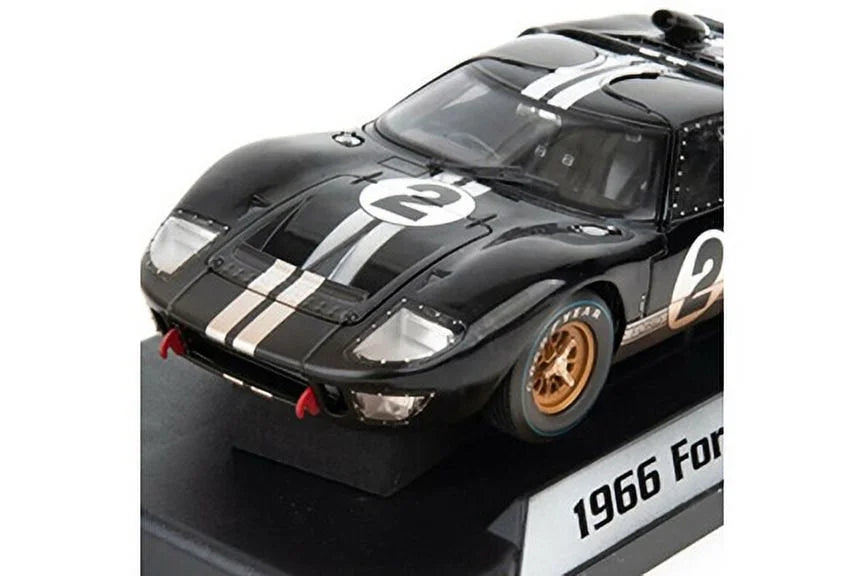 1966  GT-40 MK II #2 After Race (Dirty Version, Black - Shelby Collectibles SC431BK - 1/18 scale Diecast Model Toy Car
