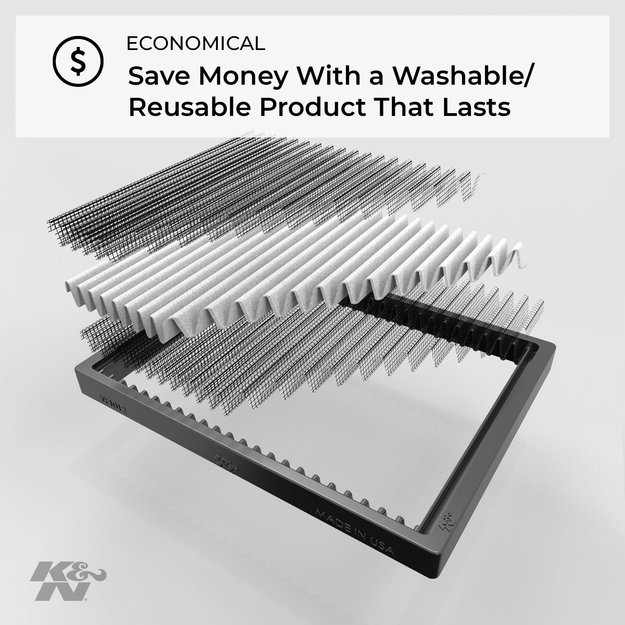 K&N VF1010 Cabin Air Filters