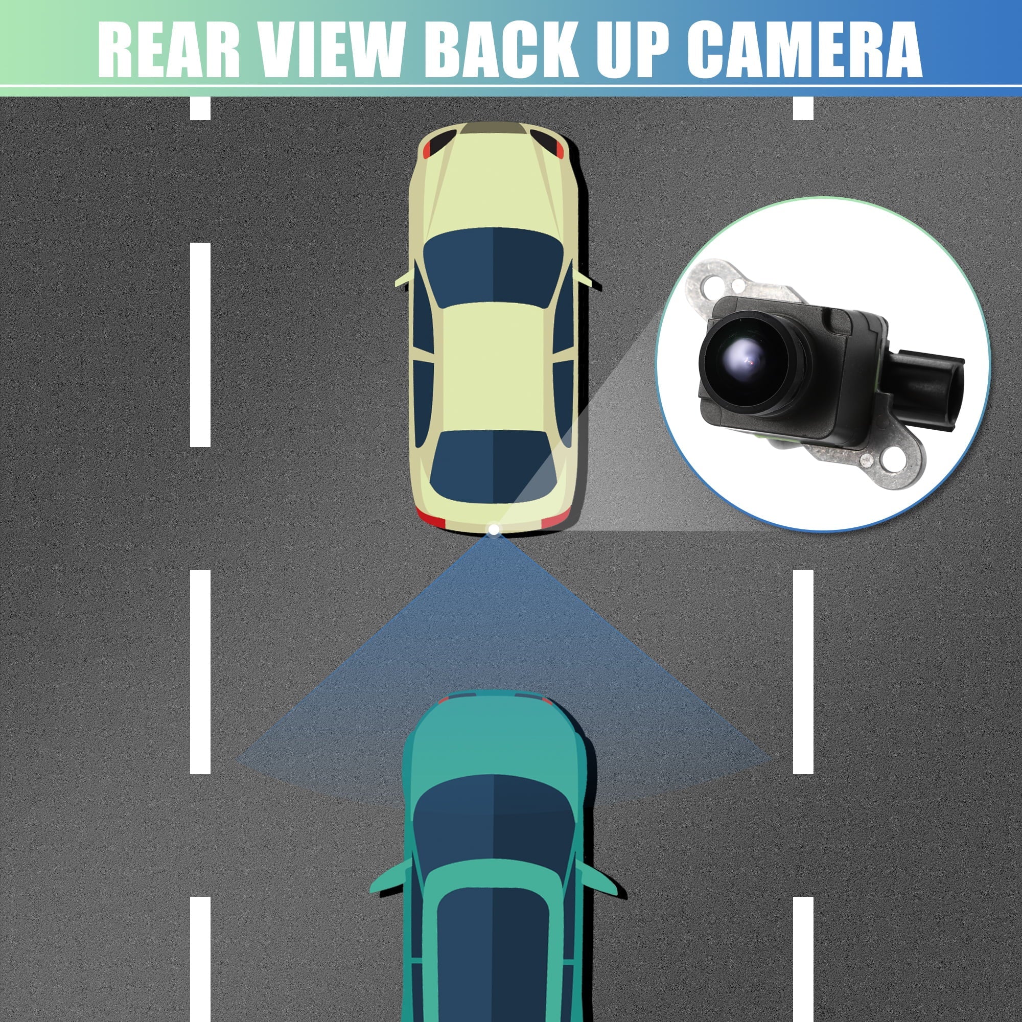 Car Rear View Back Up Camera 68274731AD 68274731AE Rear Park Assist Reverse Camera for Dodge for Ram 1500 2016-2018