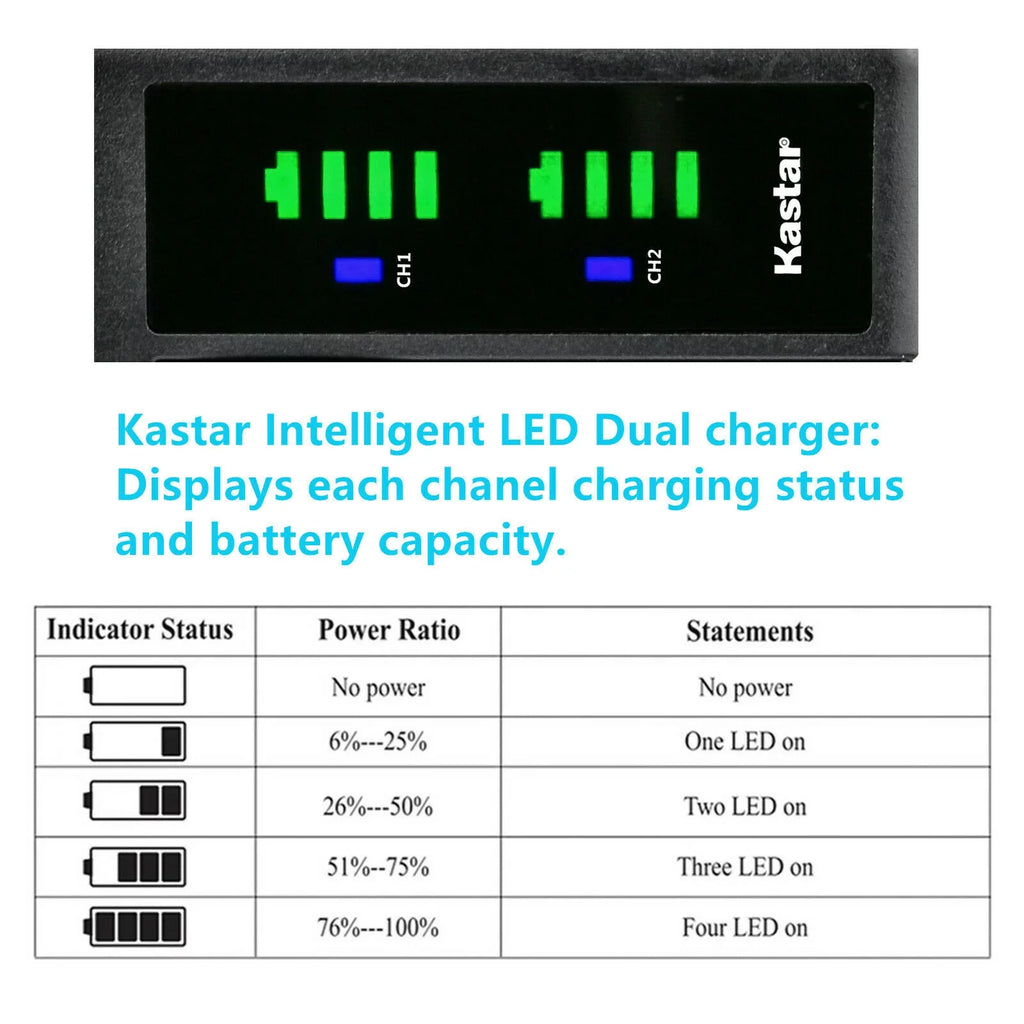 Kastar 4-Pack IA-BP210E Battery and LTD2 USB Charger Replacement for  HMX-F900, HMX-F910, HMX-F920, HMX-H200, HMX-H200BP, HMX-H203, HMX-H203BN, HMX-H204, HMX-H204BN, HMX-H205, HMX-H205BN