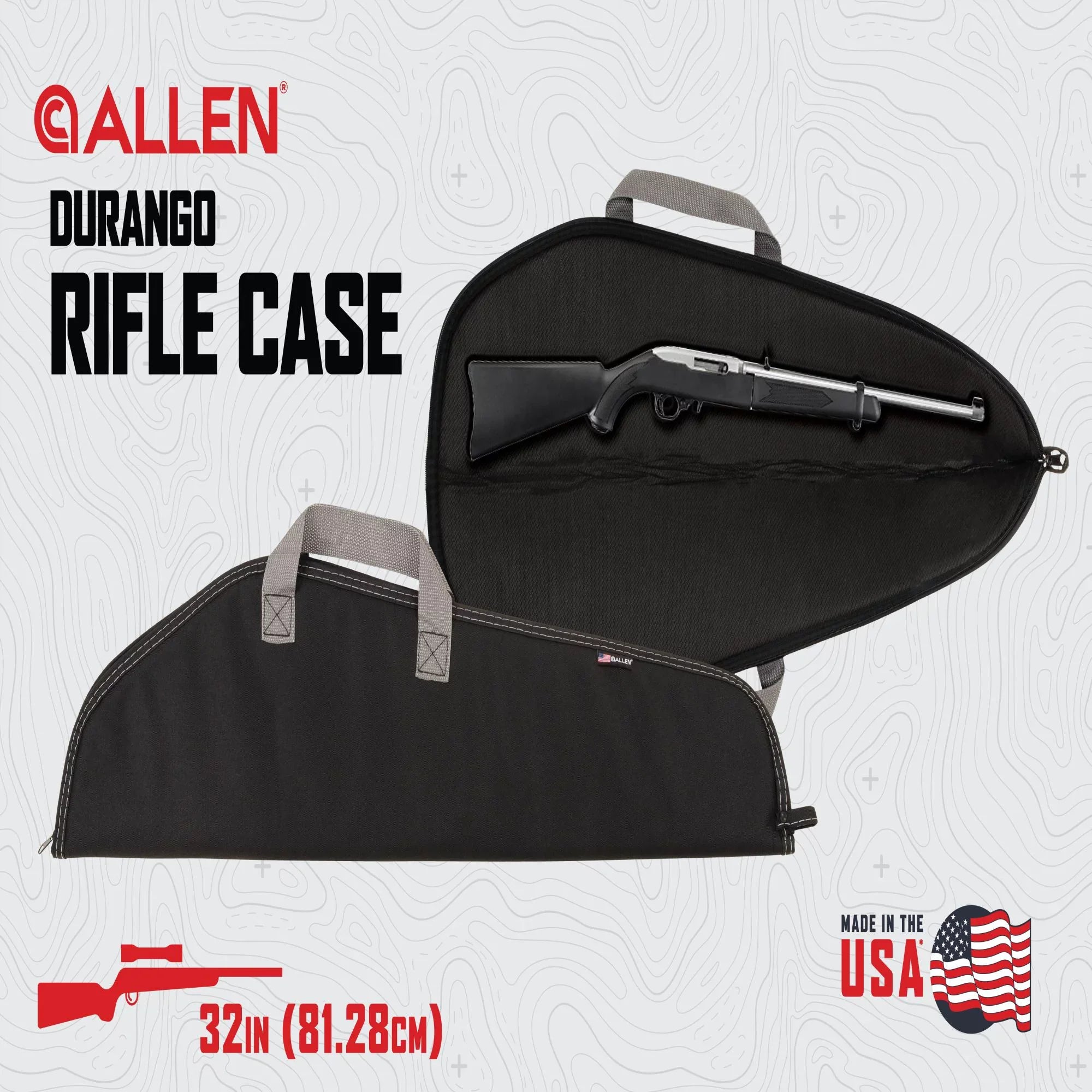 Allen Company Durango 32" Firearm Case, Multi-Color Handgun Gun Case, Polyester, 601-32