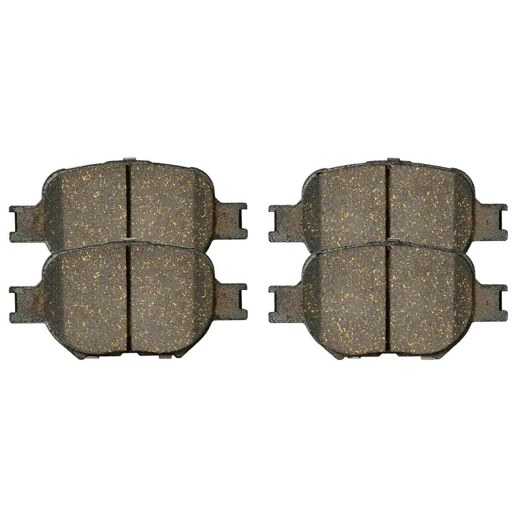 AutoShack Front Drilled Slotted Brake Rotors Silver and Ceramic Pads Kit Driver and Passenger Side Replacement for 2005-2009 2010 Scion tC 2000 2001 2002 2003 2004 2005  Celica 1.8L 2.4L FWD