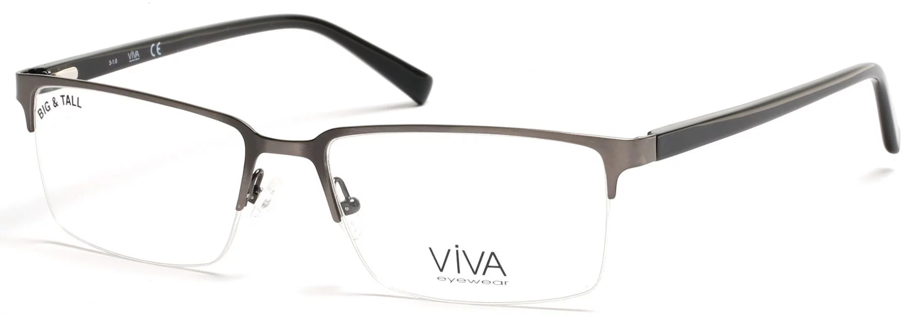 Viva Men's VV4025 Glasses- Gray 009 Matte Gun Metal Size