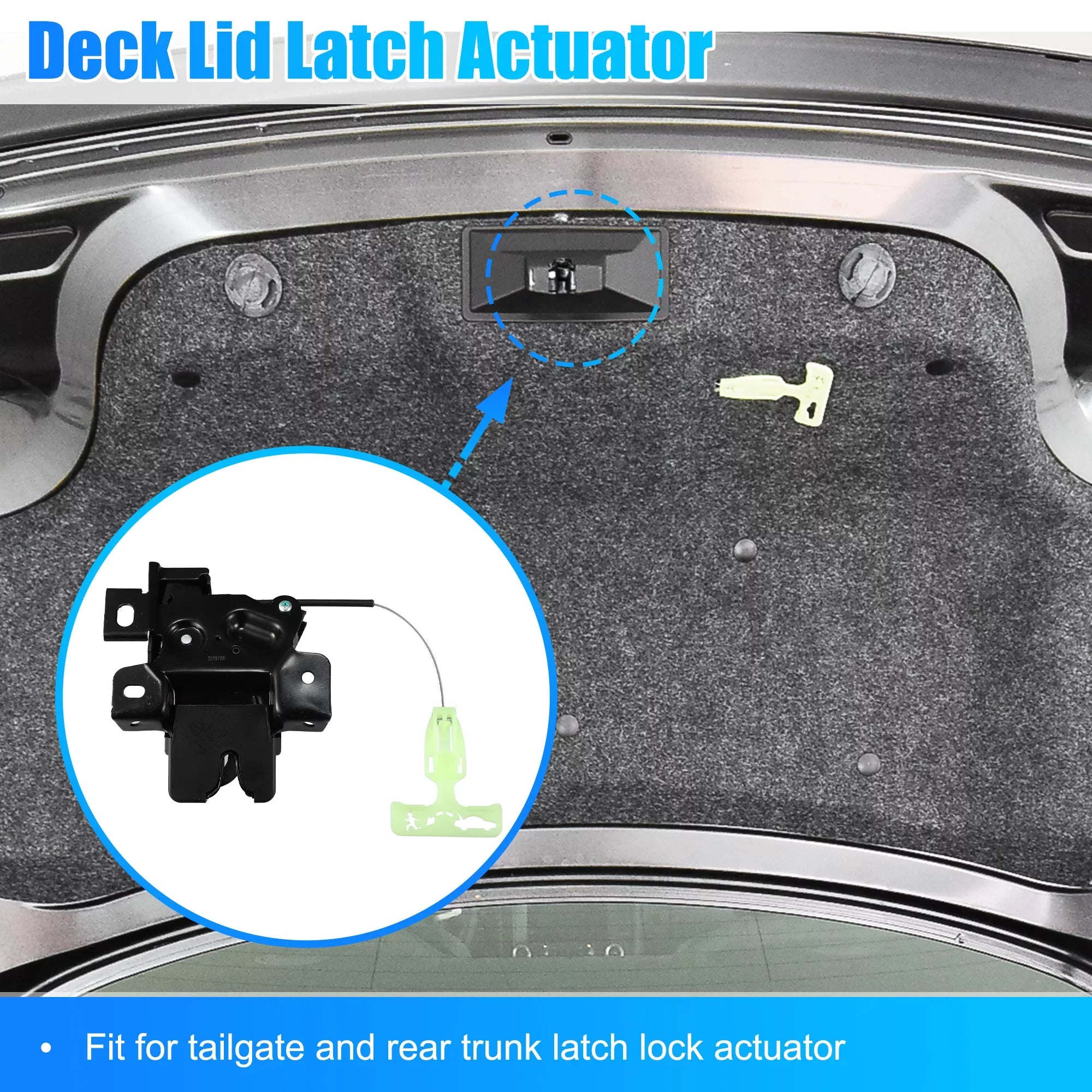 Unique Bargains Trunk Latch Lock Actuator DR3Z-5443200-A for  for Mustang Coupe 2010-2014 Rear Deck Lid Latch Motor