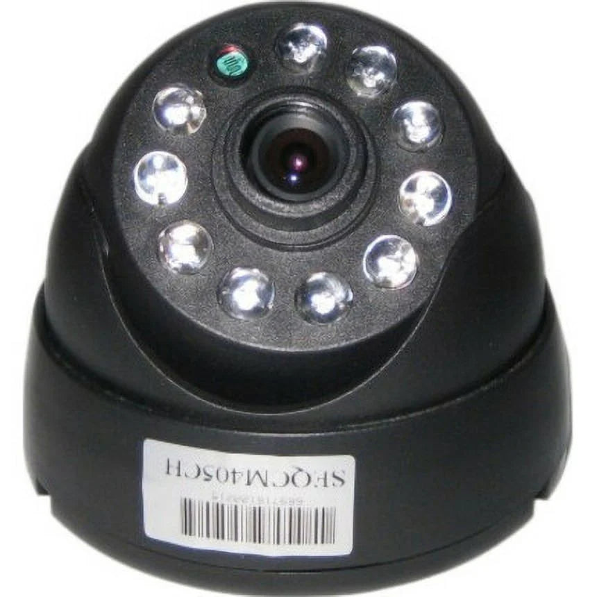 HomeVision SeqCam SEQCM405CH Surveillance Camera, Color, Dome, Black